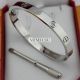 Cartier Love Bracelet Fake White Gold Plated Real With Screwdriver