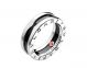 Replica BVLGARI Save the Children 1-Band Sterling Silver Ring with Black Ceramic