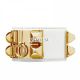 Hermes White Leather Collier de Chien Bracelet with Gold Plated Clasp & Hardware