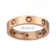 Cartier Love 18k Pink Gold Ring Replica 8 Diamonds Copy B4050800