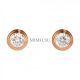 Cartier Diamants Legers Earrings Copy 18k Pink Gold Fake Stud B8041500