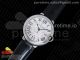 Ballon Bleu 42mm SS V6F 1:1 Best Edition White Textured Dial on Black Croco Strap MIYOTA 9015