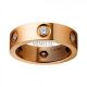 Cartier Love Ring Copy 18k Pink Gold with 6 Diamonds B4097500