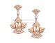 Replica Bvlgari DIVAS' Dream Rose Gold Earrings with Pave Diamonds