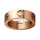 Cartier Love Pink Gold Ring Fake 3 Diamonds Copy B4087500