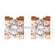 Diamond C de Cartier Earrings Knockoff 18K Pink Gold Copy N8502300