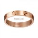 Cartier Love Wedding Band Replica 18k Pink Gold Love Ring Copy B4085200