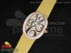 Baignoire Lady RG Diamonds Dial Arabic Markers on Yellow Fabric Strap RONDA Quartz