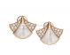 Replica Bvlgari DIVAS' Dream Earrings Rose Gold Set with Mother of Pearl and Pave Diamonds