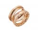 Replica Bvlgari B.zero1 Design Legend Geometric Design 4-Band Ring in Rose Gold