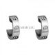 Cartier Love Earrings White Gold Fake With 2 Diamonds Copy B8022800