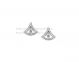 Replica Bvlgari DIVAS' Dream Openwork Earrings White Gold Set with Pave Diamonds and a Central Diamond