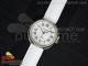 Cle de Cartier SS 35mm V6F Best Edition White Textured Dial on White Leather Strap MIYOTA9015