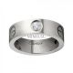 Cartier Love White Gold Ring Fake 3 Diamonds Copy B4032500