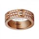 Cartier Love Ring Copy 18k Pink Gold Paved Diamonds Fake B4087600