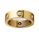 Cartier Love Ring Replica 18k Yellow Gold with 6 Diamonds