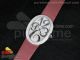 Baignoire Lady SS Diamonds Dial Arabic Number Markers on Red Fabric Strap RONDA Quartz